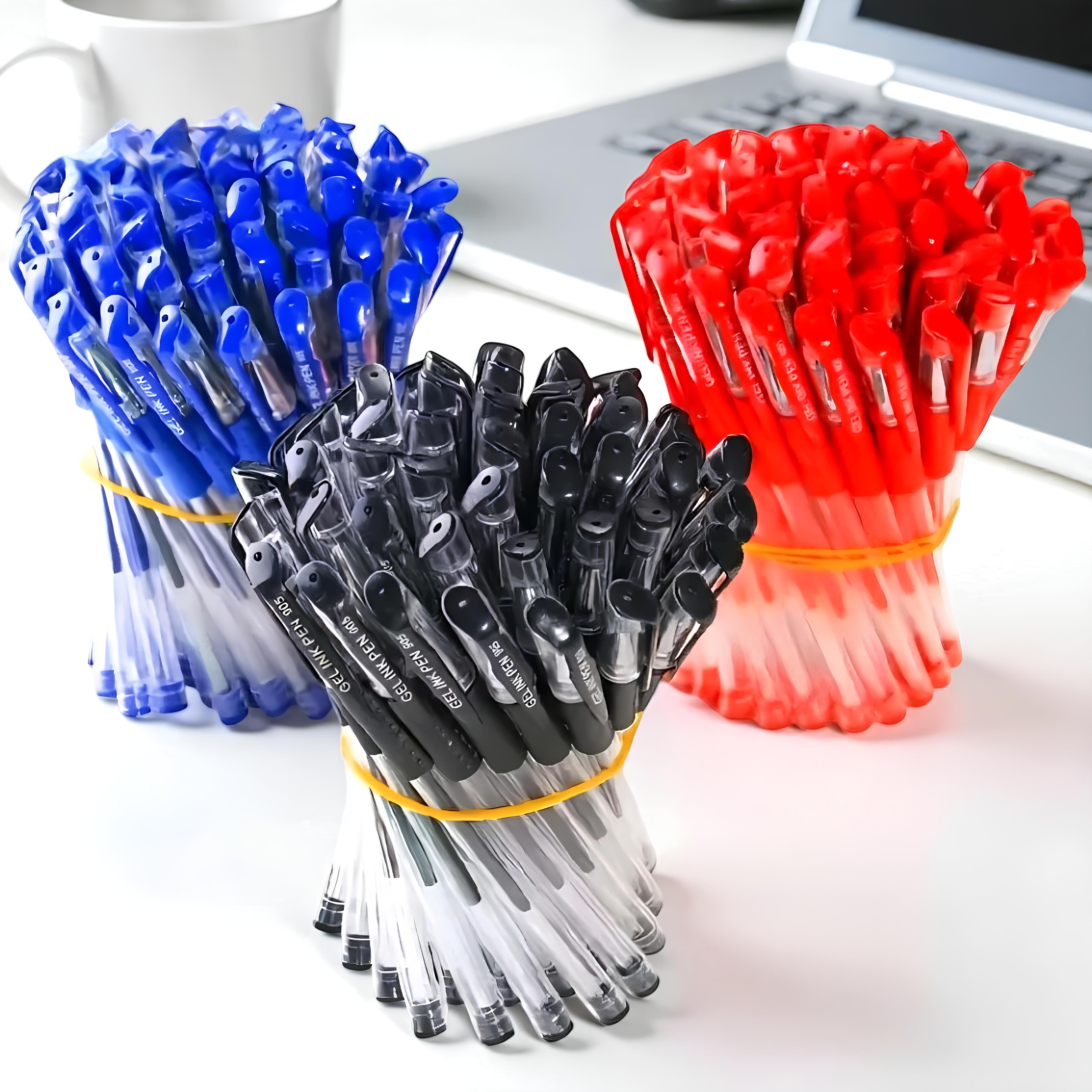 LS - 50 PCS Pulpen Tinta Gel 3 Warna 0.5mm Stationery Alat Tulis Kantor Sekolah Murah |Pena Tinta Gel Ink Pen Berkualitas Tinggi Tulisan Halus Tahan Lama