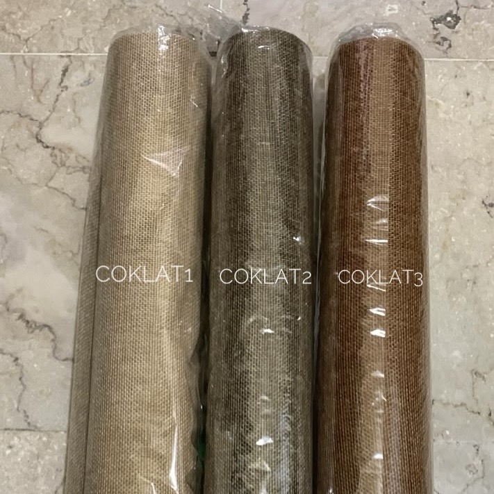 SFS - Flower Wrap Bunga Paper Jute Korea / Karung Goni / Mesh Roll / DIY Flower/ Kertas Bunga Korea