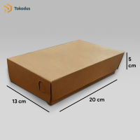 (ISI 20) Paper Lunch Box Kraft Laminasi/Kotak Nasi/Box Makanan Take Away Tebal 290 Gsm  - Tokodus Bandung