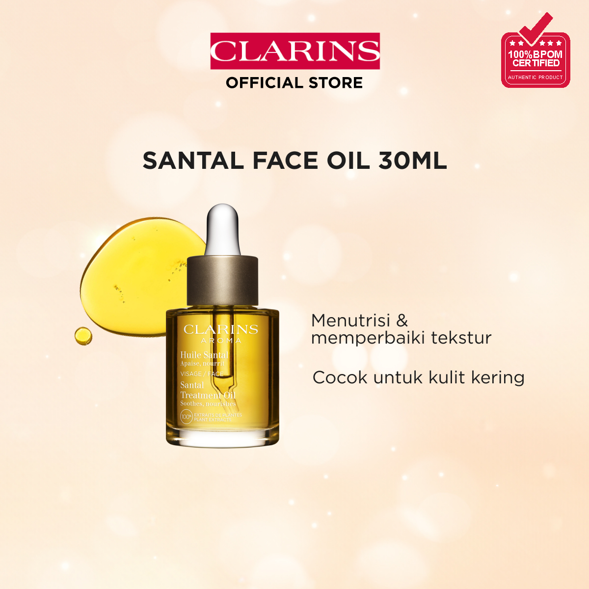 CLARINS Santal Face Treatment Oil 30ml