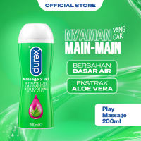 Durex Play Massage 2in1 Pelumas Gel Seks Pria & Wanita 200ml Bottle - Lubricant Water Based Sex Lube