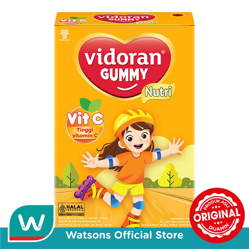Vidoran Gummy Vit C Rasa Jeruk 54g
