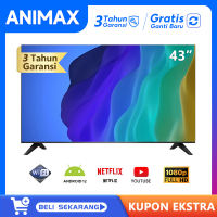 Animax TV Smart Android 32 inch 43 inch Smart TV Digital 32 inch 43 inch Smart TV LED Murah 32 Promo FHD Televisi Garansi 3 tahun