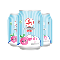 [Paket isi 3] Cap Kaki Tiga Anak Rasa Leci kaleng 238ml