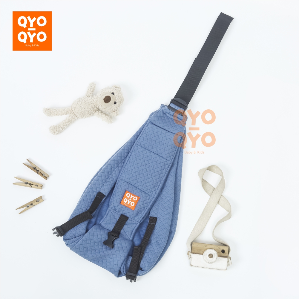 Gendongan Bayi Samping Instan Adjustable Baby Pouch Geos Busa Gen Two Diamond Premium QYO-QYO