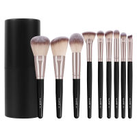 MAANGE 9Pcs Set Brush Makeup Kuas Eyeshadow Brush Kit Rambut Lembut Fluffy Alat Kecantikan Dengan Ember Kuas Organizer 52263