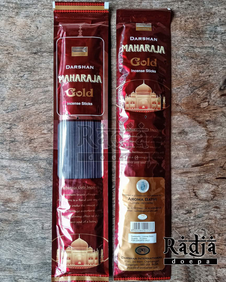 Dupa Hio India MAHARAJA GOLD 50 Batang Darshan Asli Wangi Harum