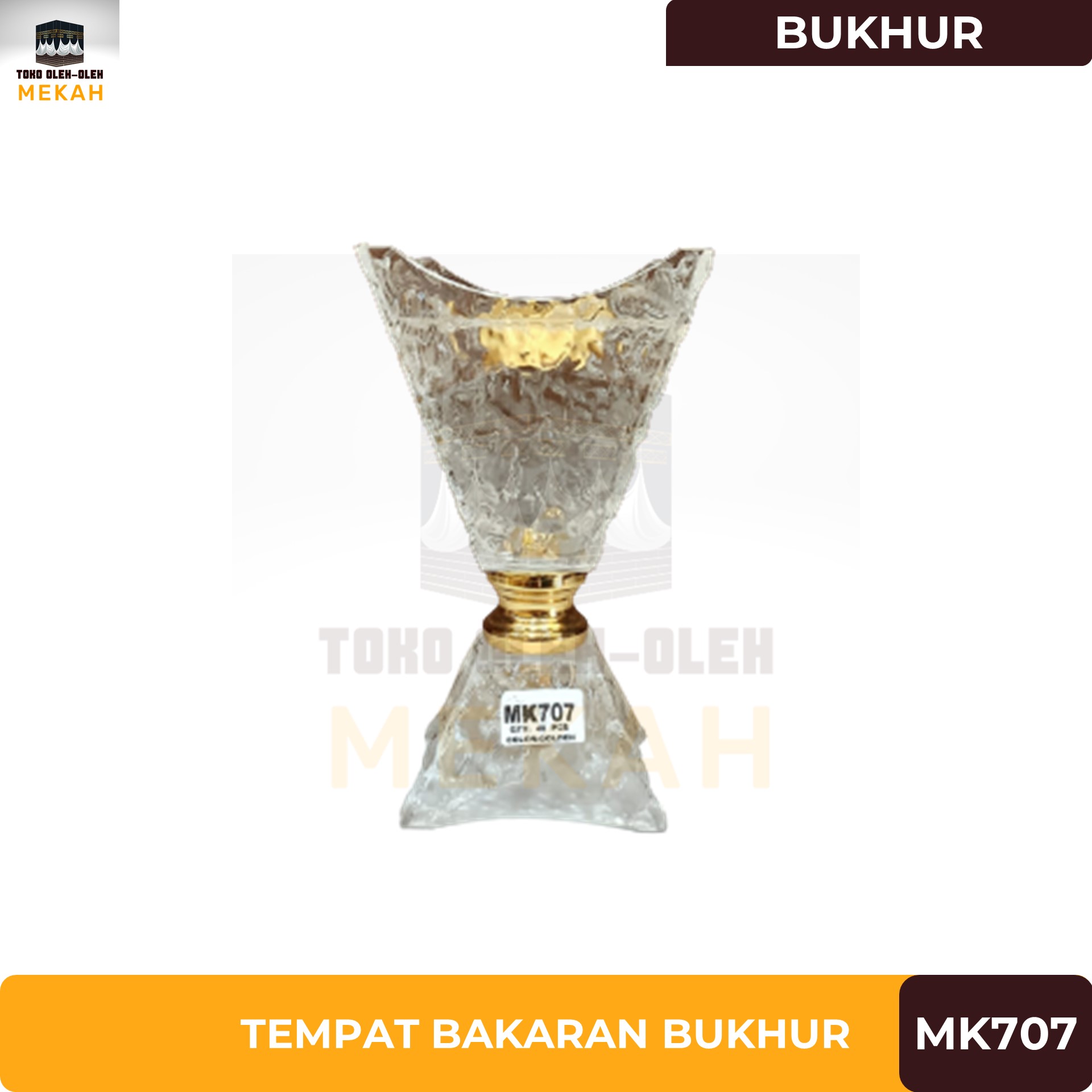 Tempat Bakaran Bukhur Akrilik Crystal Mewah