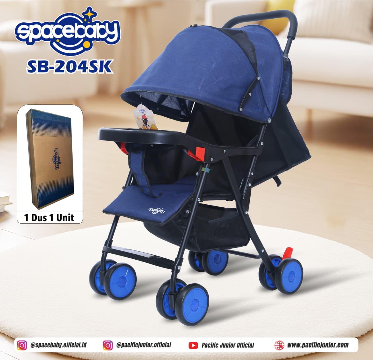 Stroller Spacebaby SB 204 Kereta Dorong Space Baby // sb 214 bisa 2 arah // sb215 bisa 2 arah // stroller 204sk // stroller sb 215sk