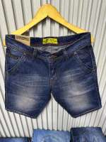 MC WISCER Celana Pendek Pria Polos Terbaru Bahan Denim Tidak Melar Diatas Lutut Skinny fit Distro