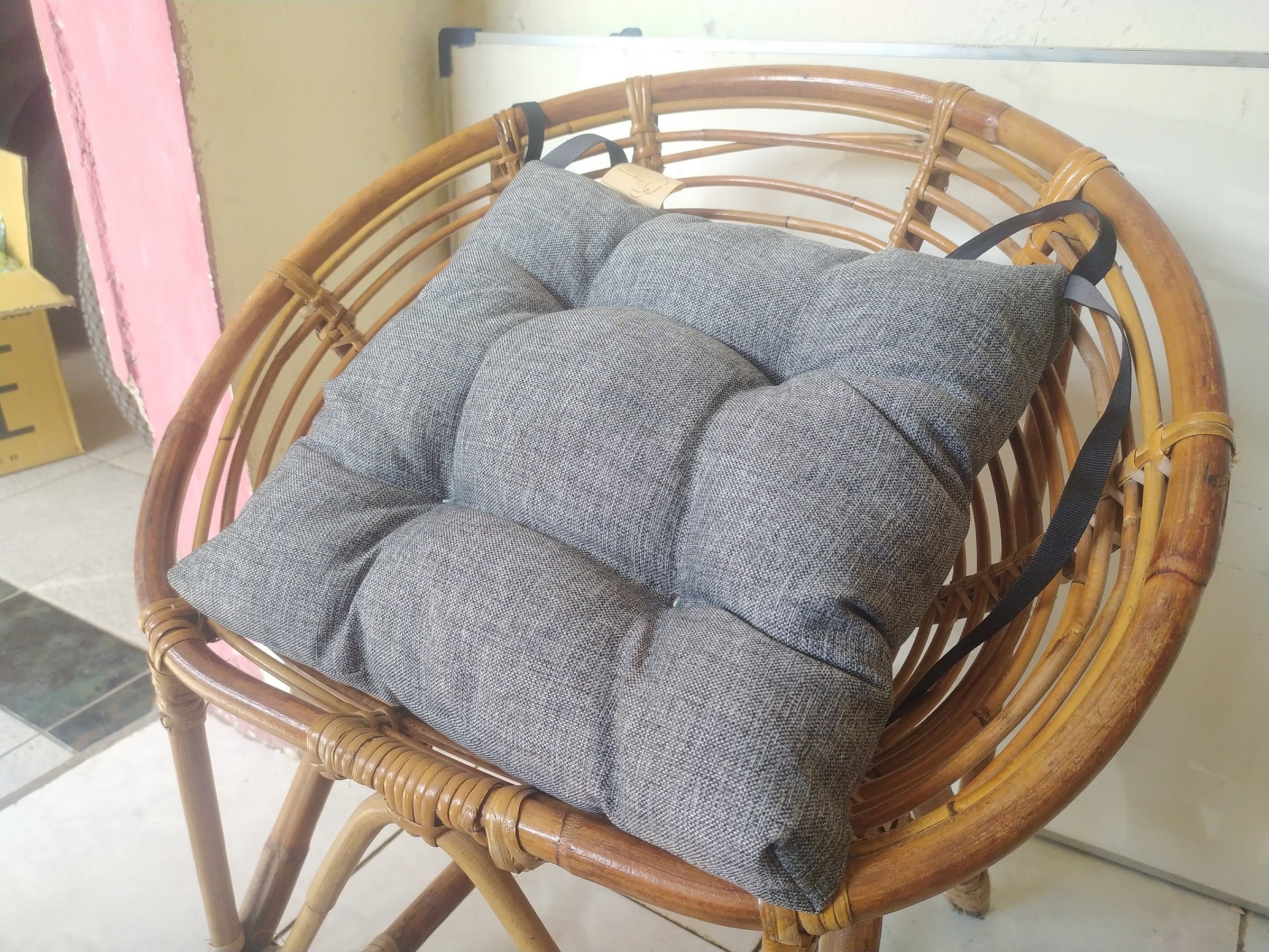 Seat Cushion Scandinavian style + Silicon Fill (Bantal Alas Duduk kursi & sofa Kanvas) by Elegance