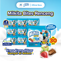 Milkita Bites Permen Susu Renceng - Crunchy Diluar Chewy Didalam (1 Bag isi 30 pcs)