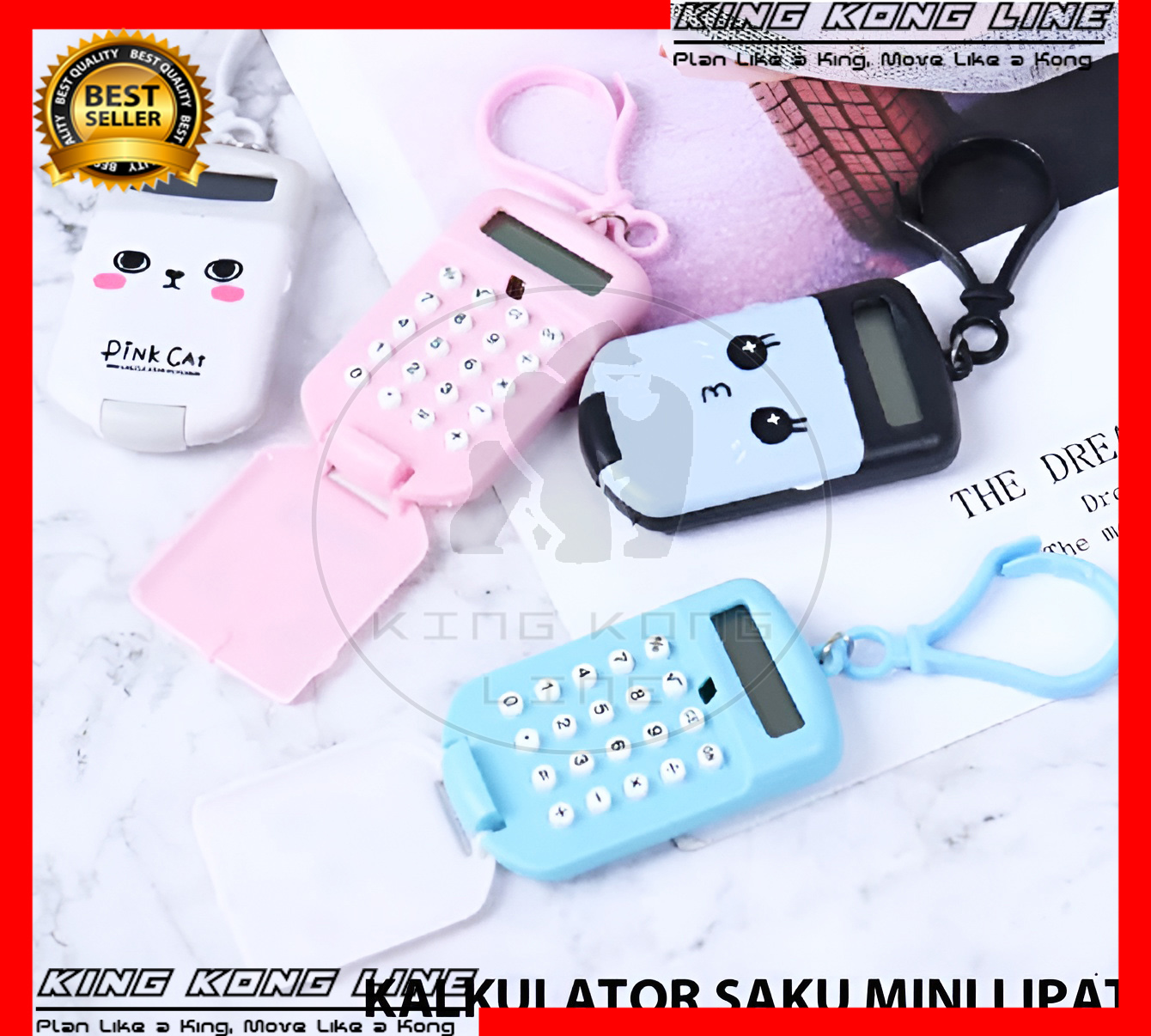 Kalkulator Saku Lipat Mini Calculator Portable 8 Digit Karakter 7889