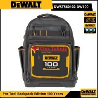 DEWALT DWST560102-DW100 Tas Alat Perkakas ToolBag Pro Backpack Edition 100 Years Ip54