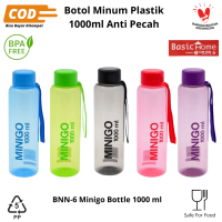 Botol Minum 1 Liter Dewasa | Botol Minum Lion Star | Basic Home Minigo 1000ml 800ml 600ml 400ml Bebas BPA dan Tahan Panas Tutup Rapat Anti Tumpah