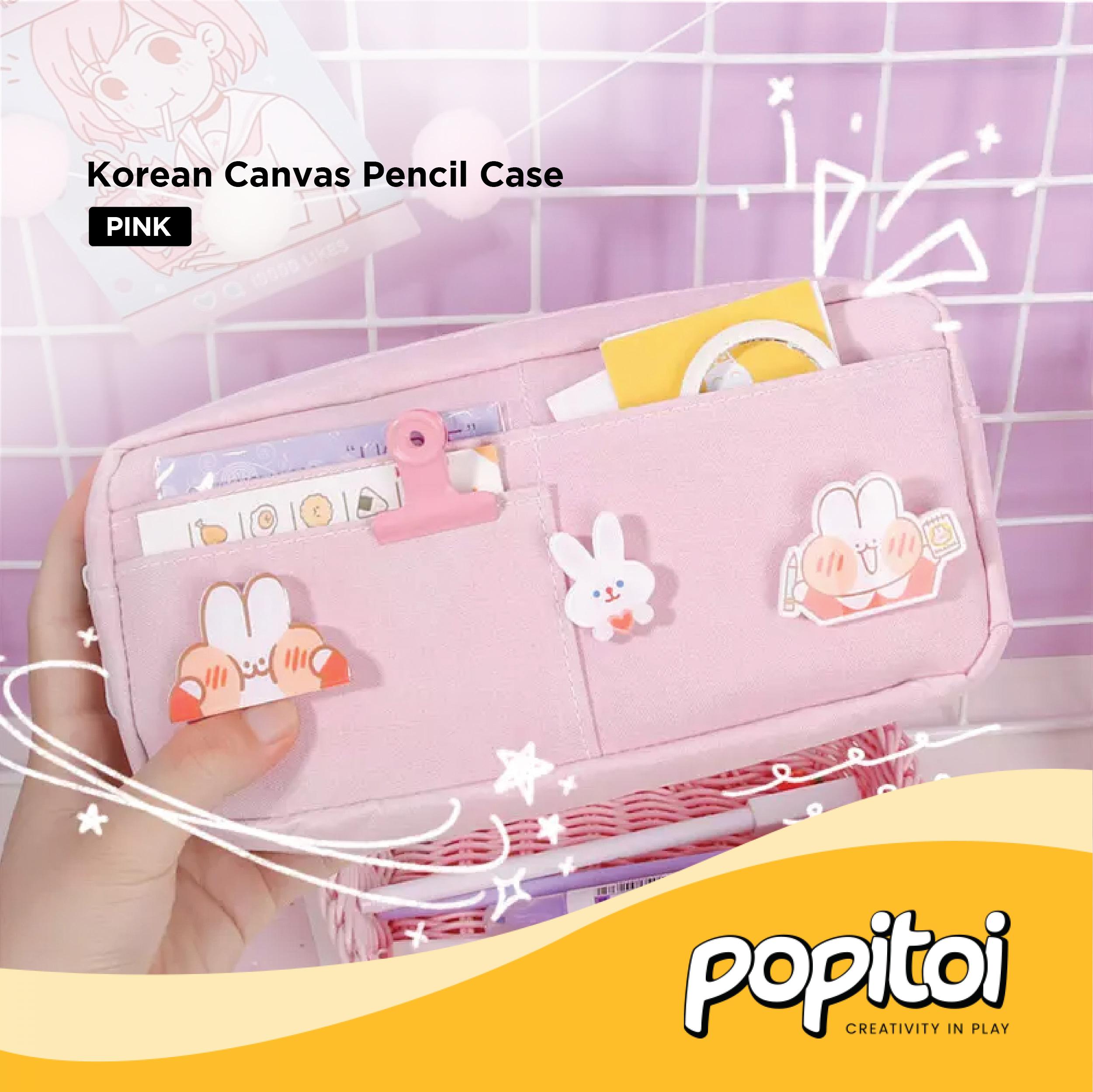 Transparet Pencil Case Box Stationery Double Layer Pen Kotak Pensil Plastik Transparan