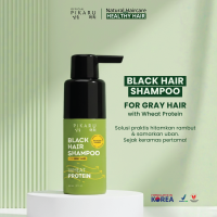 Pikaru Black Hair Shampoo with Wheat Protein - Hitamkan Rambut Samarkan Uban