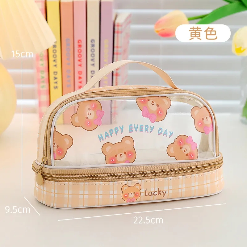 (ZR0679) TEMPAT PENSIL 2 SUSUN BENING MOTIF ANIMAL