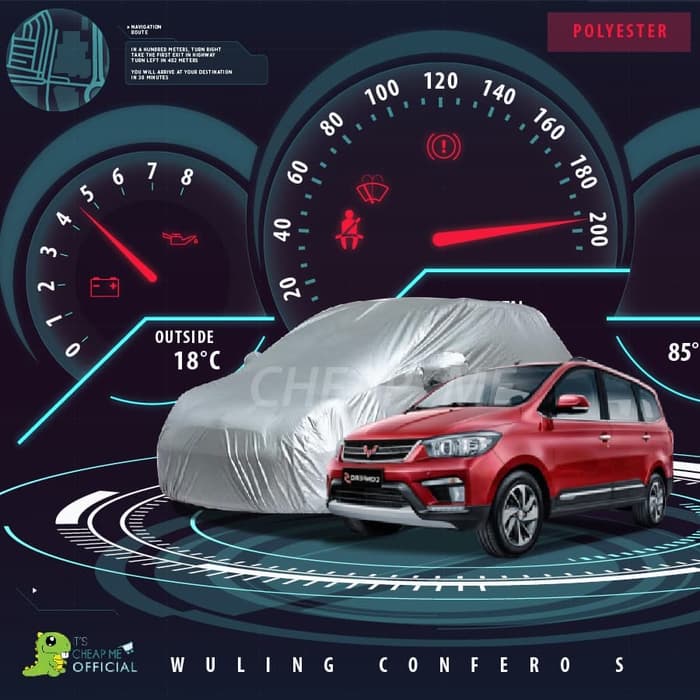 COVER MOBIL WULING CONFERO POLYESTER MURAH / BODY COVER WULING CONFERO / SARUNG MOBIL WULING CONFERO / PENUTUP MOBIL WULING CONFERO
