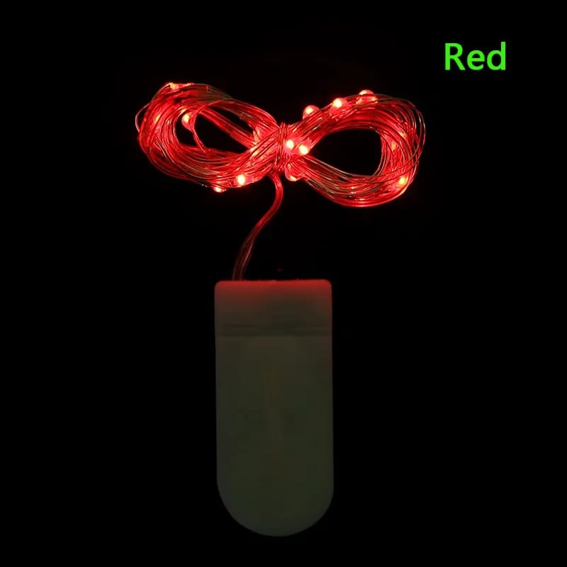 LAMPU KAWAT MINI 1 METER PLUS BATERAI / LAMPU DEKORASI KAMAR AESTHETIC / LAMPU KAWAT MINI