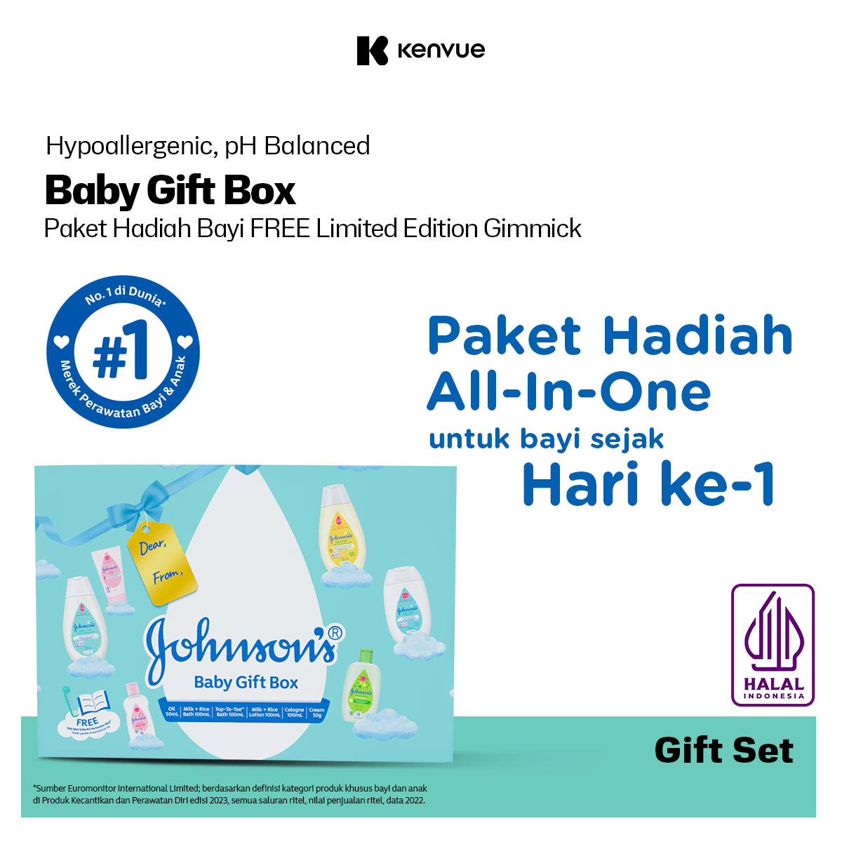 JOHNSONS Baby Gift Box / Paket Hampers Bayi