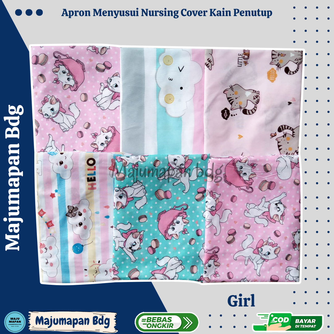 Apron Menyusui Nursing Cover Kain Penutup Menyusui ZAC01