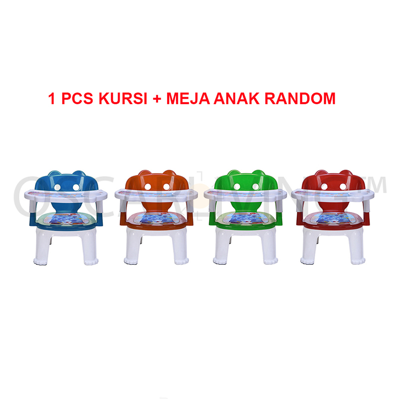 Tabitha Kursi + Meja Makan Anak CERIA / Bangku Duduk Bayi Plastik RANDOM