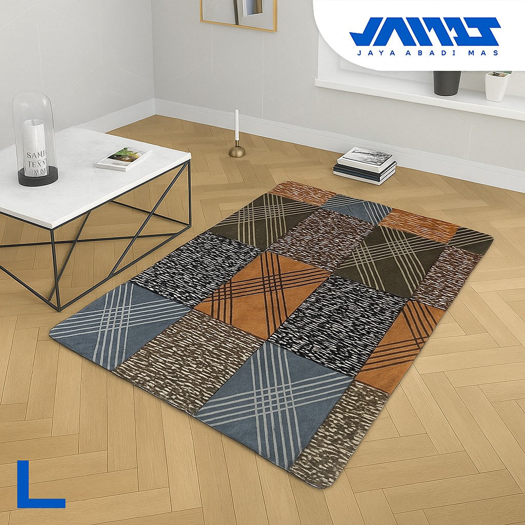 Karpet Velvet Melody JAMAS Ukuran 95x140 cm Anti Slip Tebal Halus