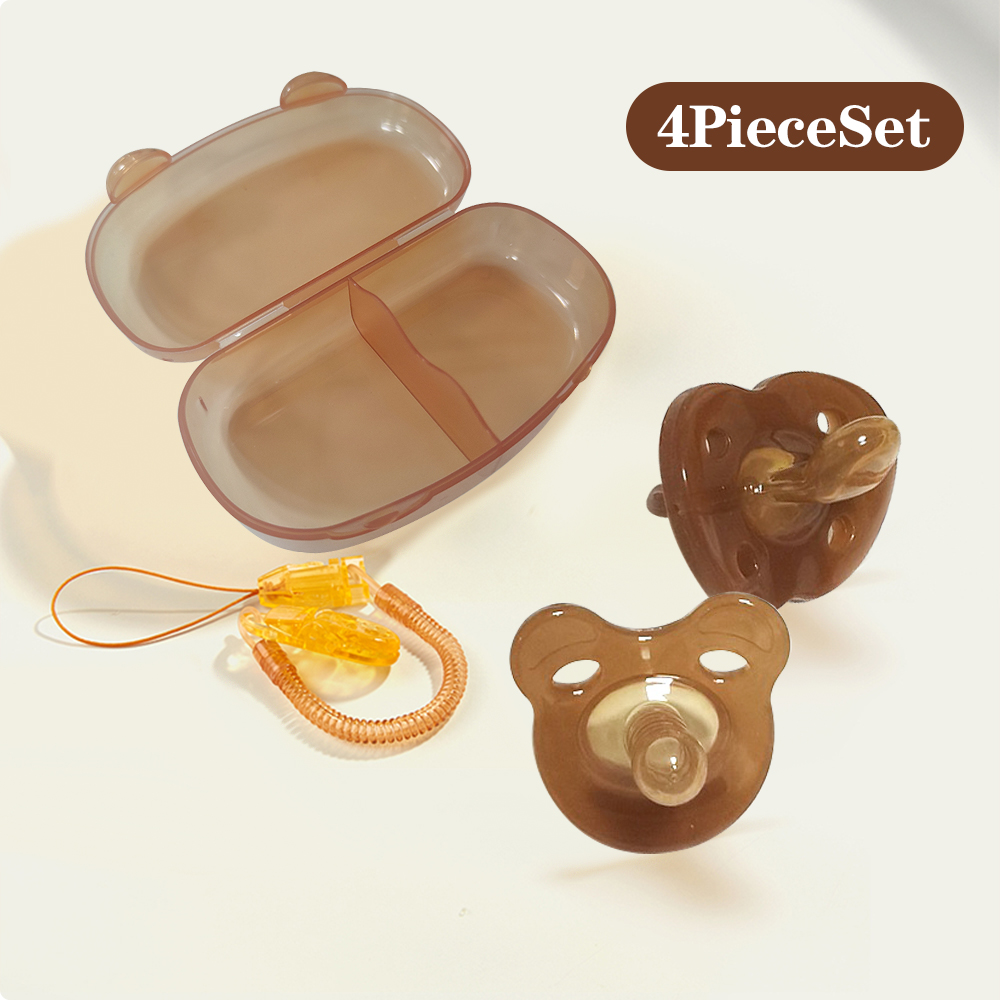 BabyShine Dot bayi / Empeng Bayi BPA Free /putting bayi 3 in 1 dengan rantai dan Kotak