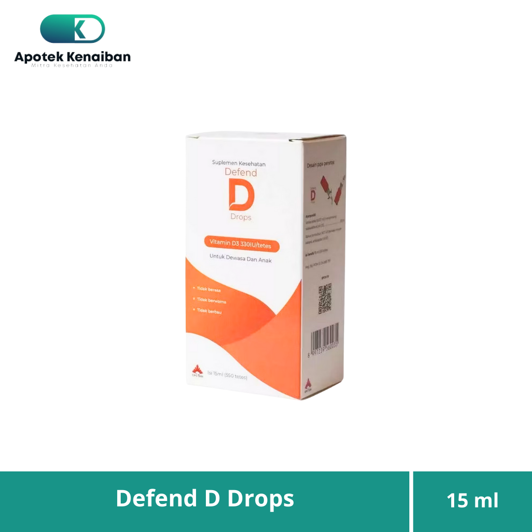 Defend D Drops Vitamin D3 330 IU 15ml / Vitamin D3 Anak
