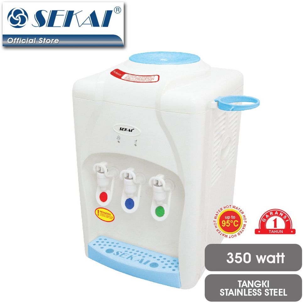 Sekai WD333 Dispenser Air Minum Galon Hot and Cool 3 Kran - FREE ONGKIR Jabodetabek