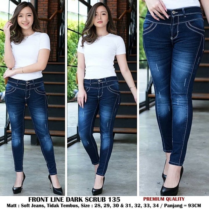 May - Jeans Wanita Model Terbaru - Jeans Front Line Dark Scrub may – jeans wanita model – jeans front line dark scrub