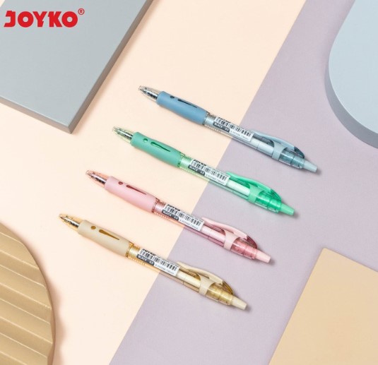 GEL PEN PULPEN JOYKO PASTEL GP-265AN (1pak= 12pc) / PENA JOYKO SEMI NEEDLE TIP Q4 Gel 0.5 mm