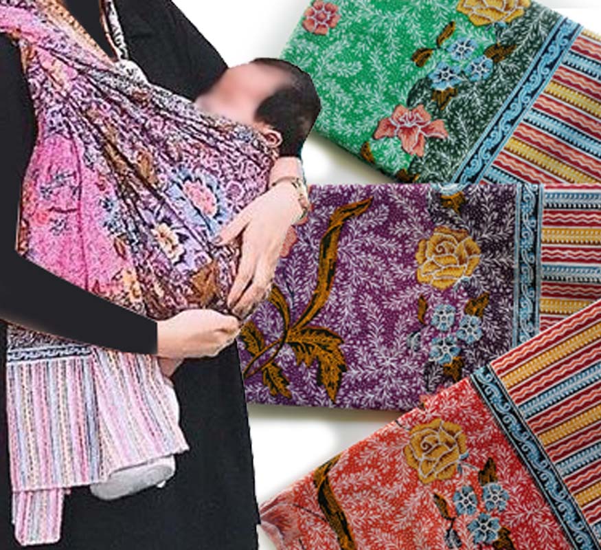 SELENDANG GENDONGAN BAYI CAP BUNGA ANGGREK / KAIN PANJANG GENDONGAN BAYI / KAIN SELENDANG GENDONGAN / PERLENGKAPAN IBU MELAHIRKAN / BISA PILIH WARNA