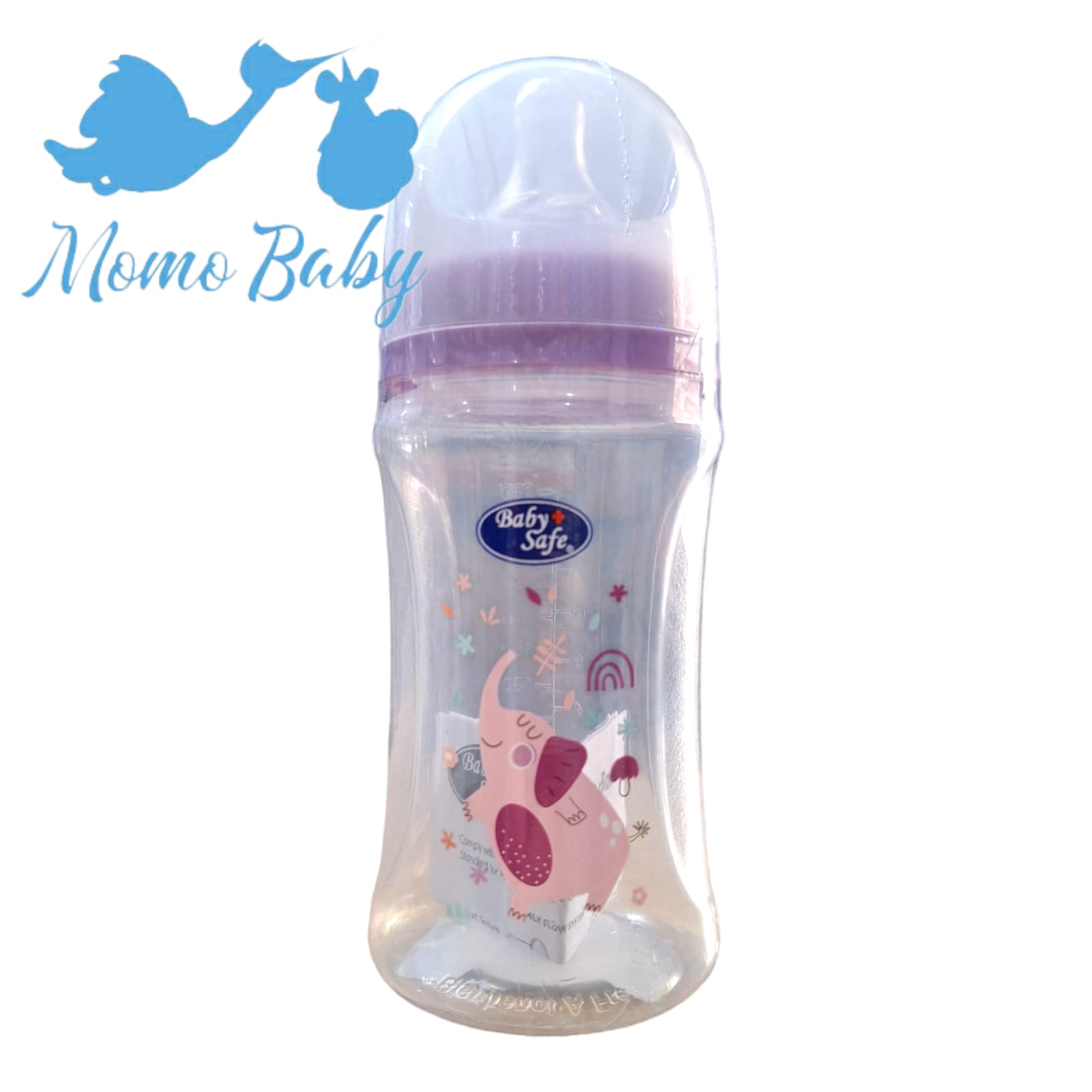 Baby Safe Milk Flow System / Botol Susu Bayi Wide Neck Double Valves