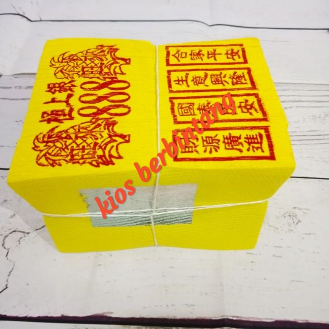 Kertas Sembahyang Gincua Import Kertas Perak Tipis 1 Pack Isi 10 Ikat
