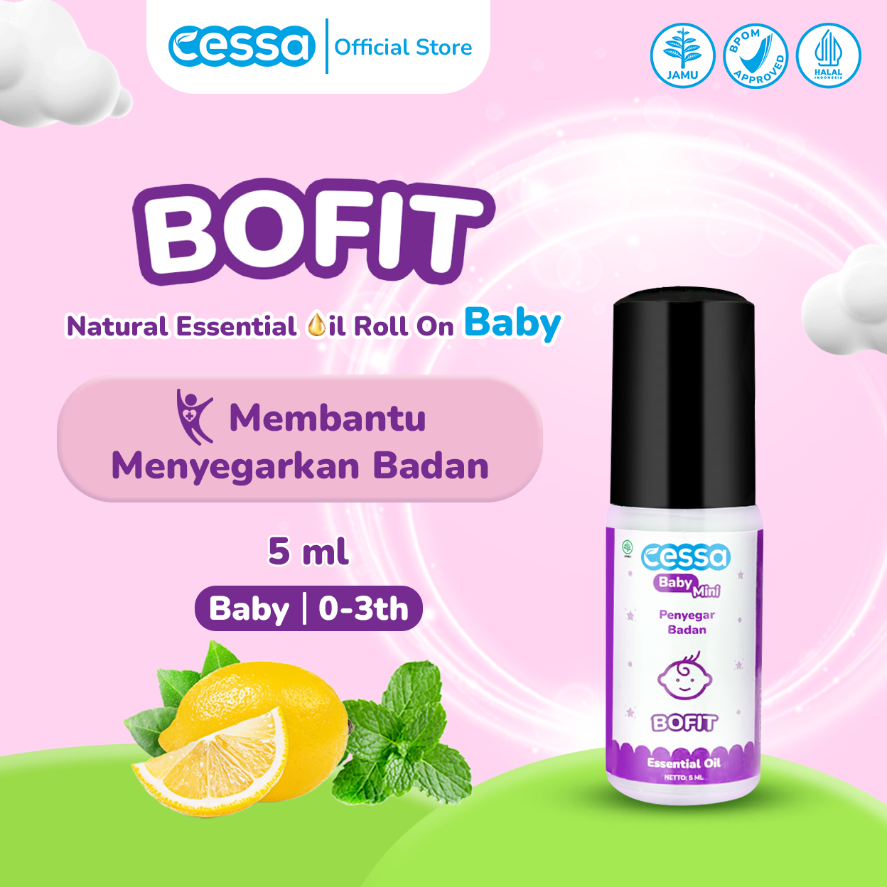 Cessa Baby Bofit 5 Ml - Natural Essential Menyegarkan Tubuh