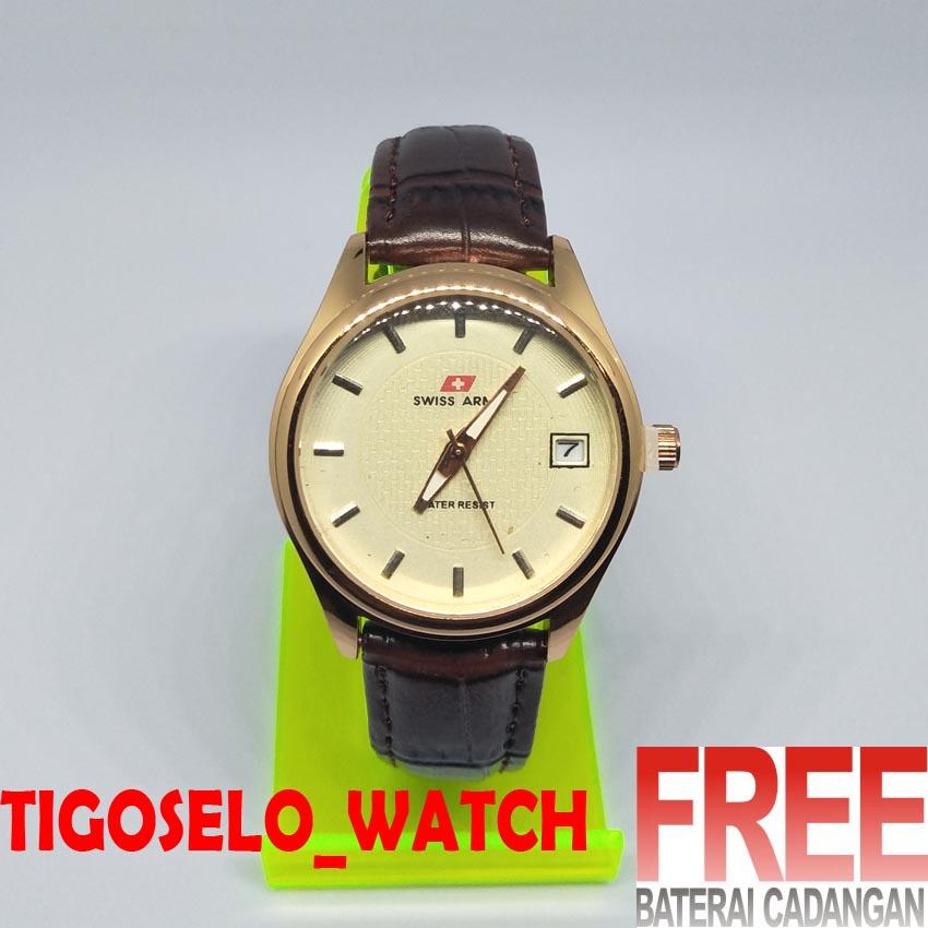 Swiss Army - Jam Tangan Wanita - Coklat - Tali Kulit - SA1024AB