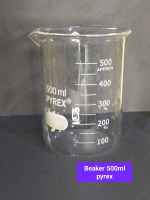 Beaker glass gelas beker kimia 500ml pyrex gelas piala tahan panas