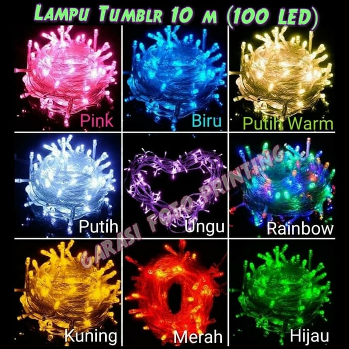 Lampu Tumbler 10 Meter/ Lampu Tumbler Natal