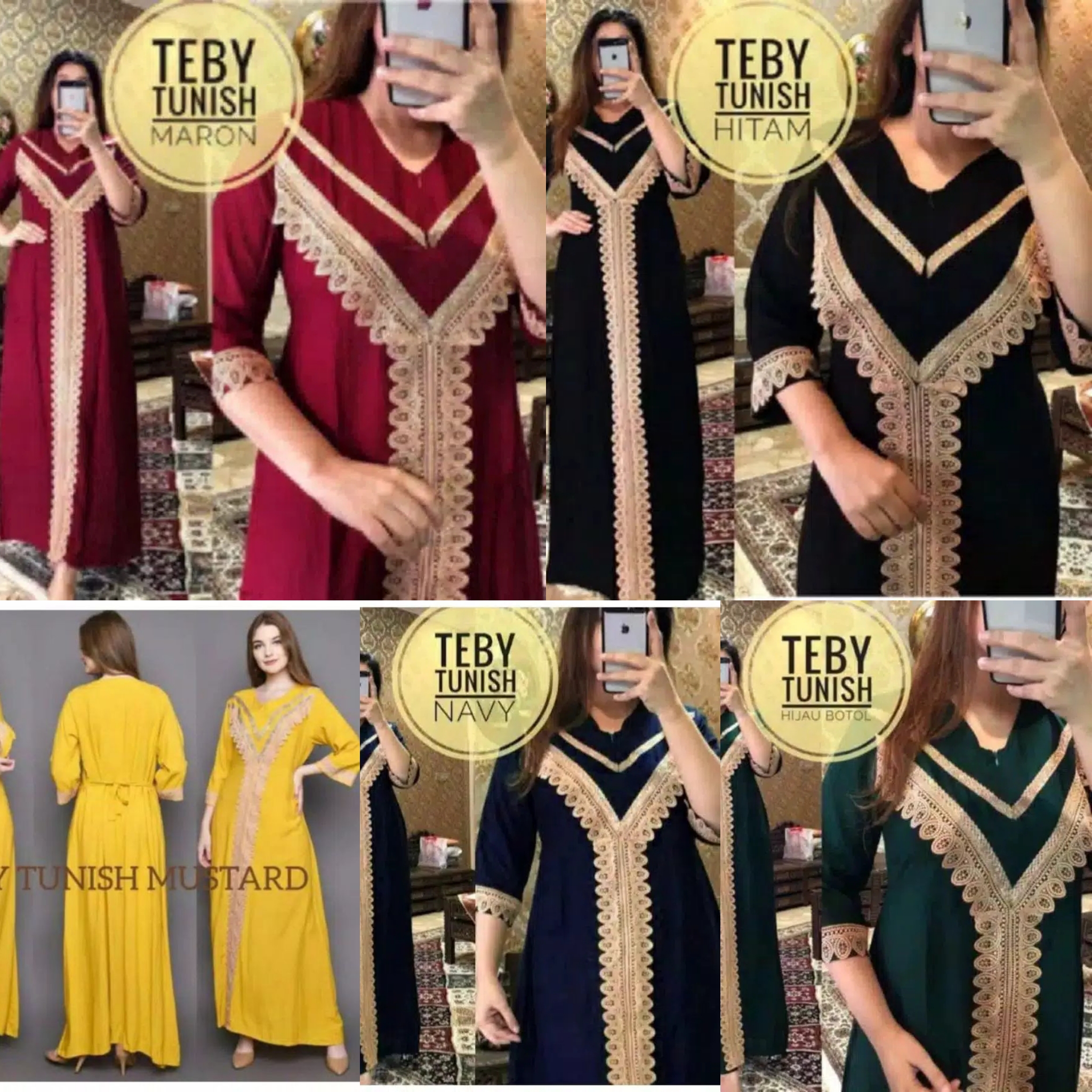 Daster Arab Renda Tebby Tunish / Daster Arab Terbaru 2021 / Daster Arab Ren...