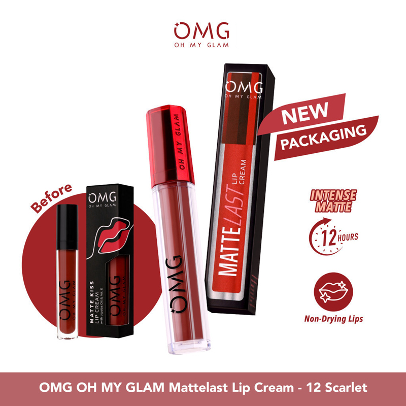 Lip Cream OMG Oh My Glam Matte Kiss bisa Ombre