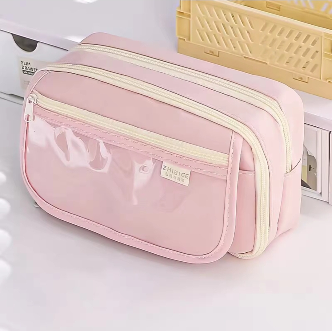 TEMPAT PENSIL KOREA MULTI SEKAT UKURAN JUMBO