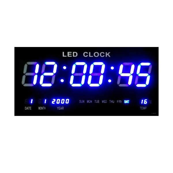 Sonifer Jam Dinding Digital Clock SMS-4622 Led Biru