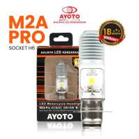 LAMPU LED MOTOR AYOTO M2B M2A PRO H6 HI LO 1500LM CAHAYA TERANG FOKUS KUNING PUTIH MOTOR BEBEK MATIC