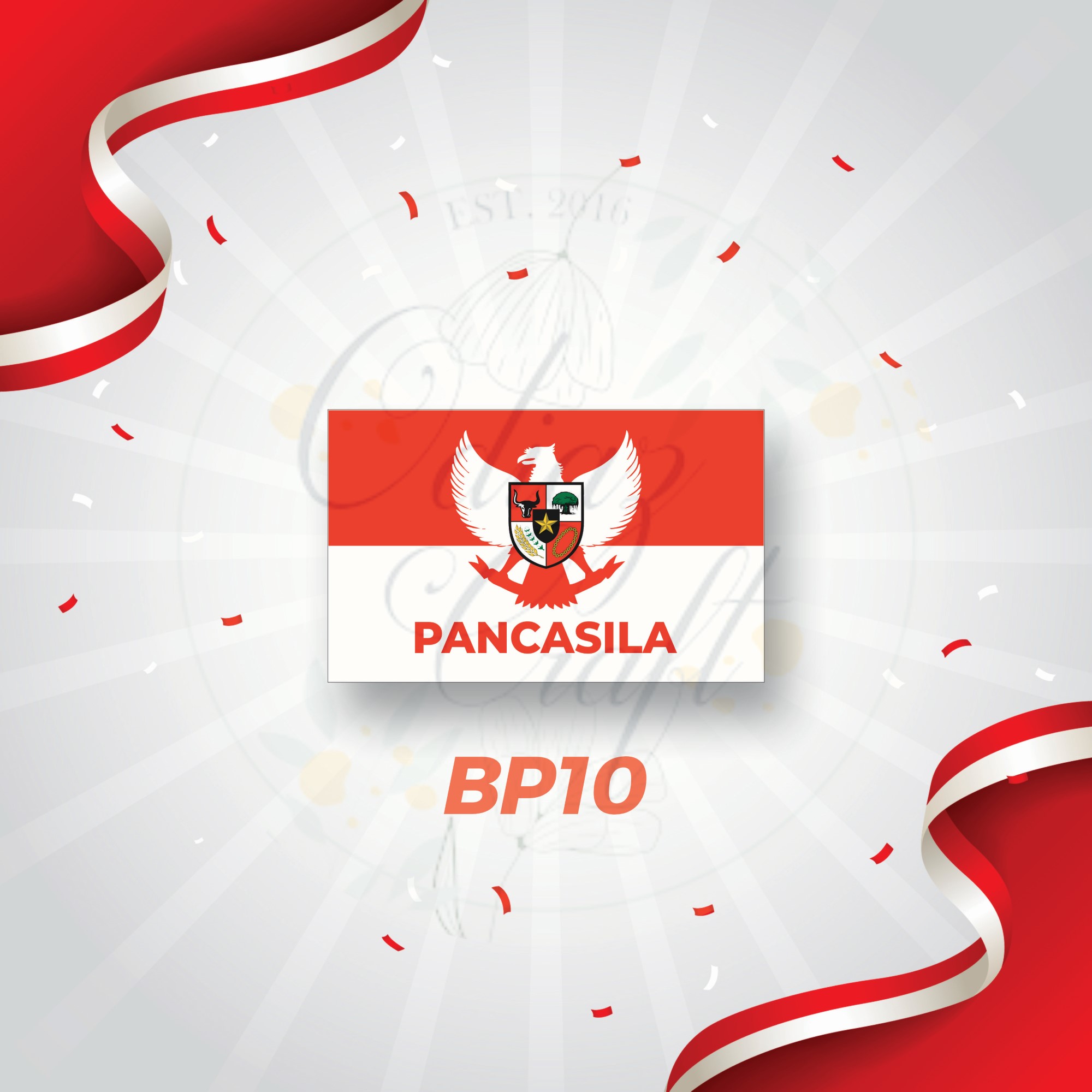 Stiker Pipi Bendera 100 Pcs / Sticker Merah Putih / Sticker Bendera Tempel Pipi / Anak Dewasa