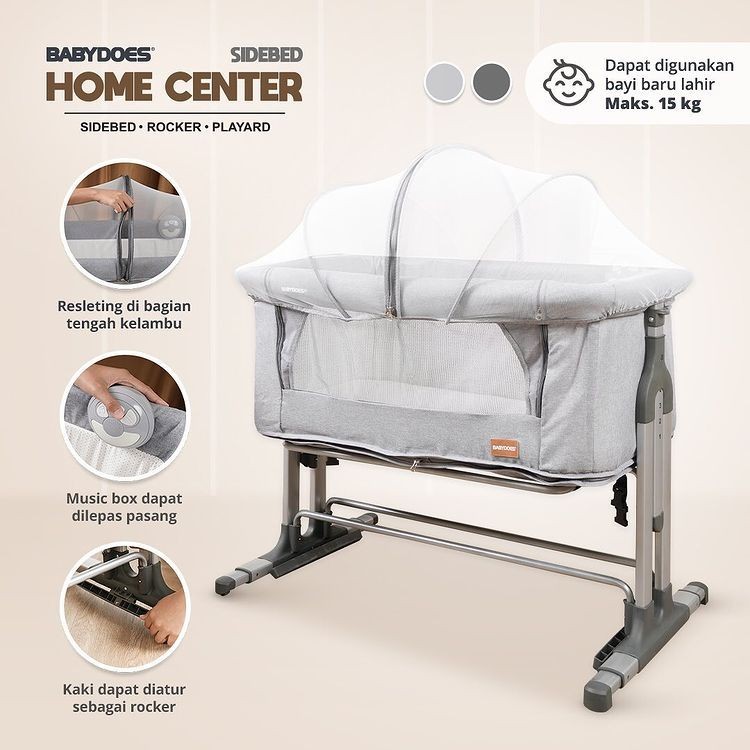 Spacebaby SB1820 Box Side Baby Bed / Tempat Tidur Box Bayi // Babydoes Home Center Sidebed box 1775 // SPACE BABY SB-1821