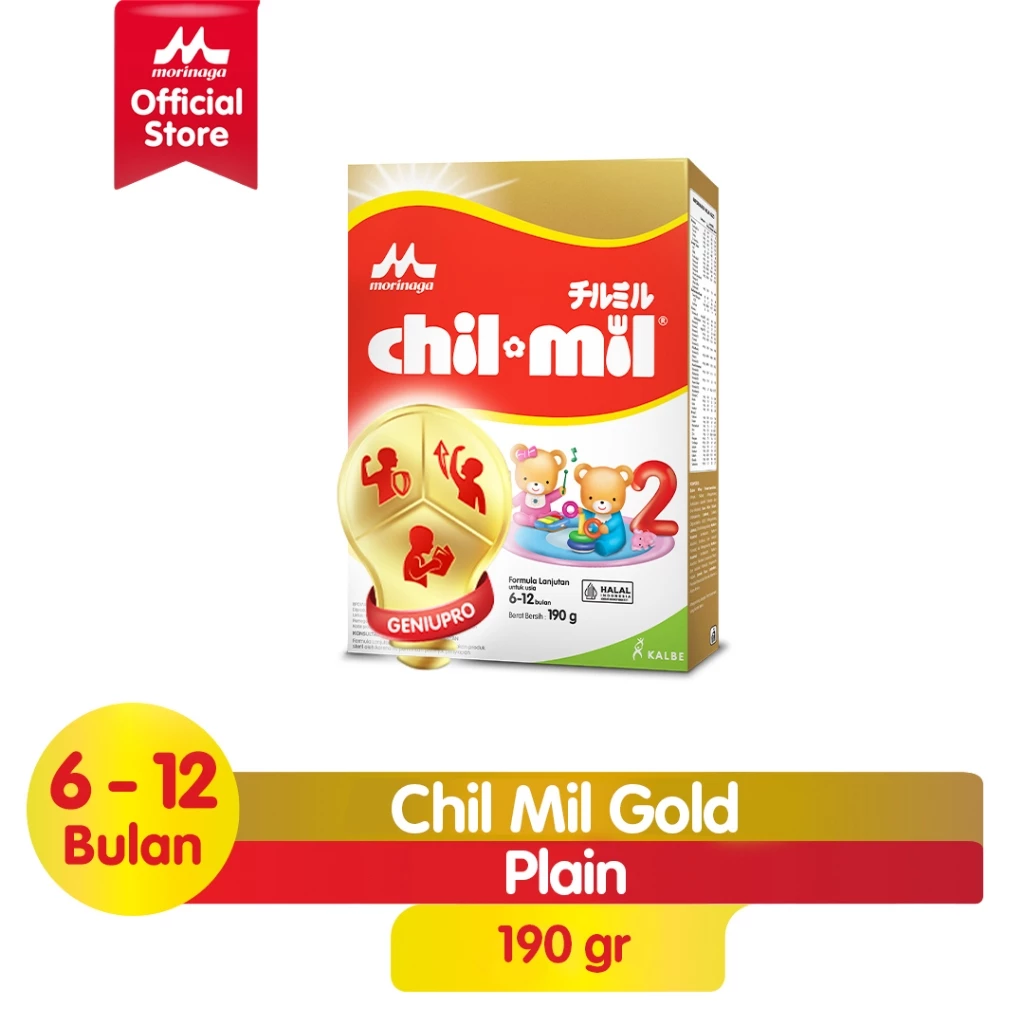 Morinaga Chil Mil Gold Geniupro Susu Formula Bayi Usia 6-12 Bulan 190gr