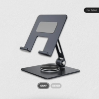 TRIPLEDI Holder Tablet 14.6 inch Carbon Steel TD1107 Stand Penyangga Rotasi 360 Derajat Adjustable Dudukan Meja Pos Kerja Kasir Foldable For iPad Samsung Huawei Xiaomi Oppo Redmi