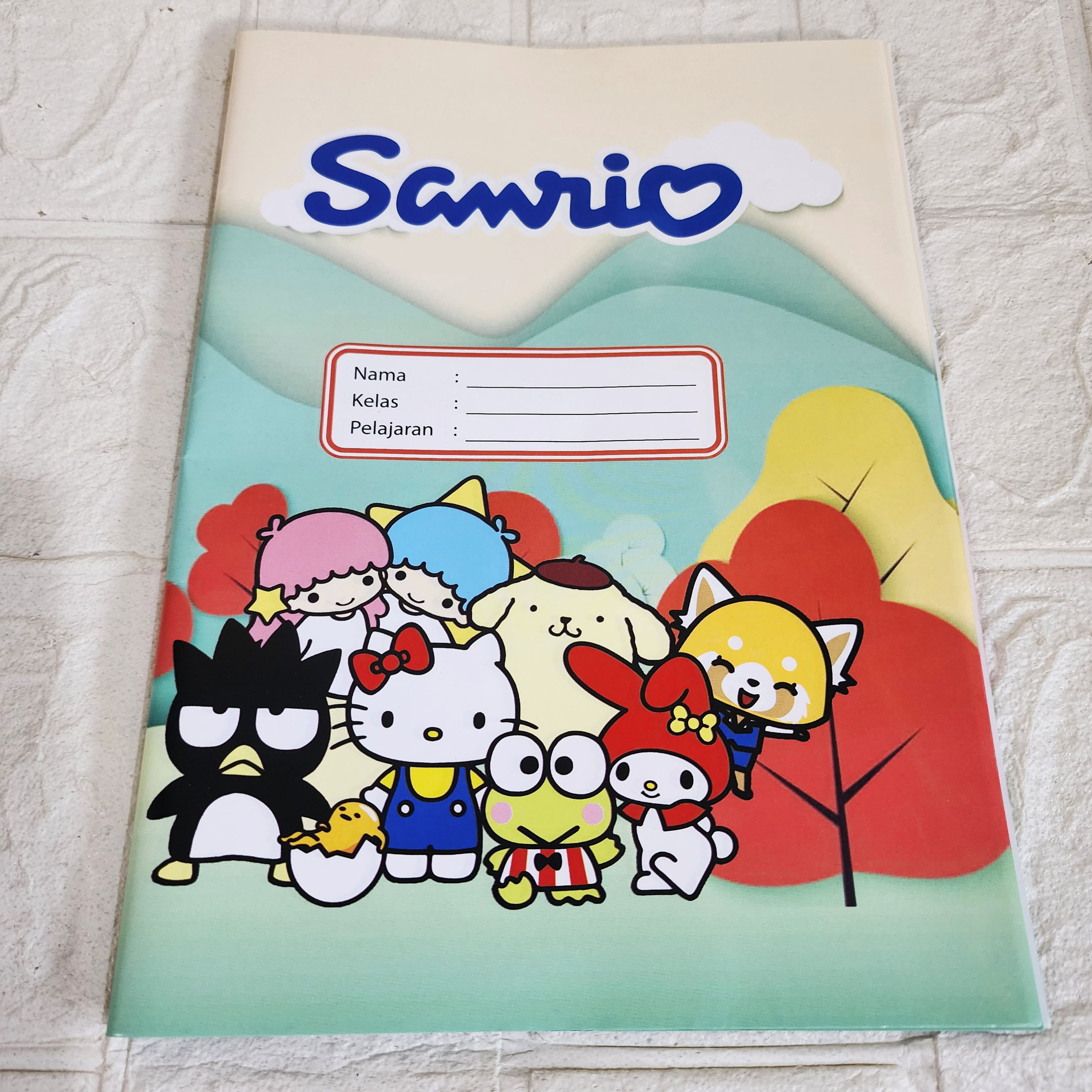 SAMPUL BUKU ISI 20 LEMBAR KARAKTER KARTUN LUCU- LUCU UKURAN KWARTO